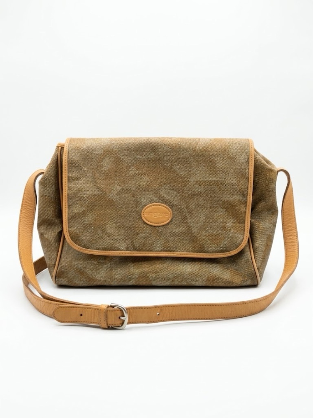 Vintage Ungaro Coated Canvas Purse Bag